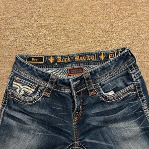 Rock Revival Women’s Dark Blue Bootcut Jeans